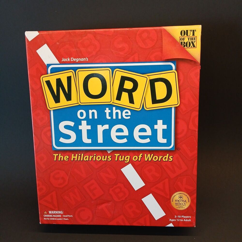Word on the Street Game, Mensa Winner, 2-10 Players, Ages 12-Adult, Tug of Words